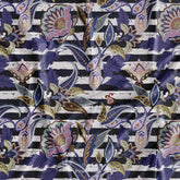 Purple Zara Abstract Fabric for Designer Fabric Online
